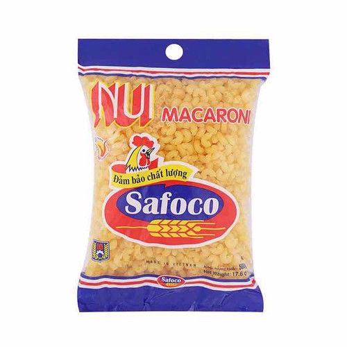 Nui  sò  Safoco gói  500g Thùng 18 gói